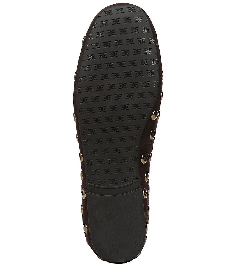 Sam Edelman Alie Studded Suede Bow Detail Ballet Flats