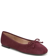 Sam Edelman Alie Suede Bow Detail Ballet Flats