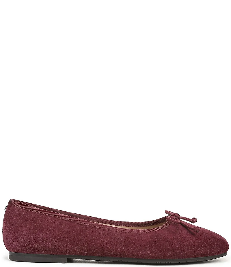 Sam Edelman Alie Suede Bow Detail Ballet Flats