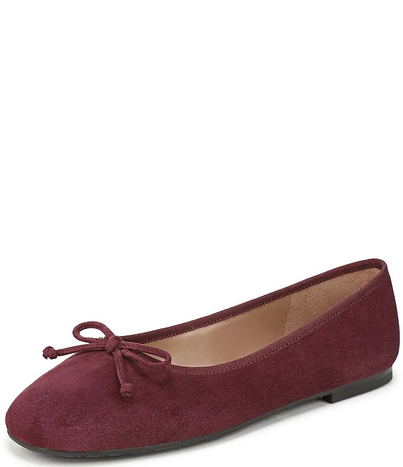Sam Edelman Alie Suede Bow Detail Ballet Flats