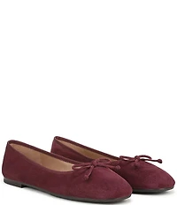 Sam Edelman Alie Suede Bow Detail Ballet Flats