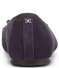 Sam Edelman Alie Suede Bow Detail Ballet Flats
