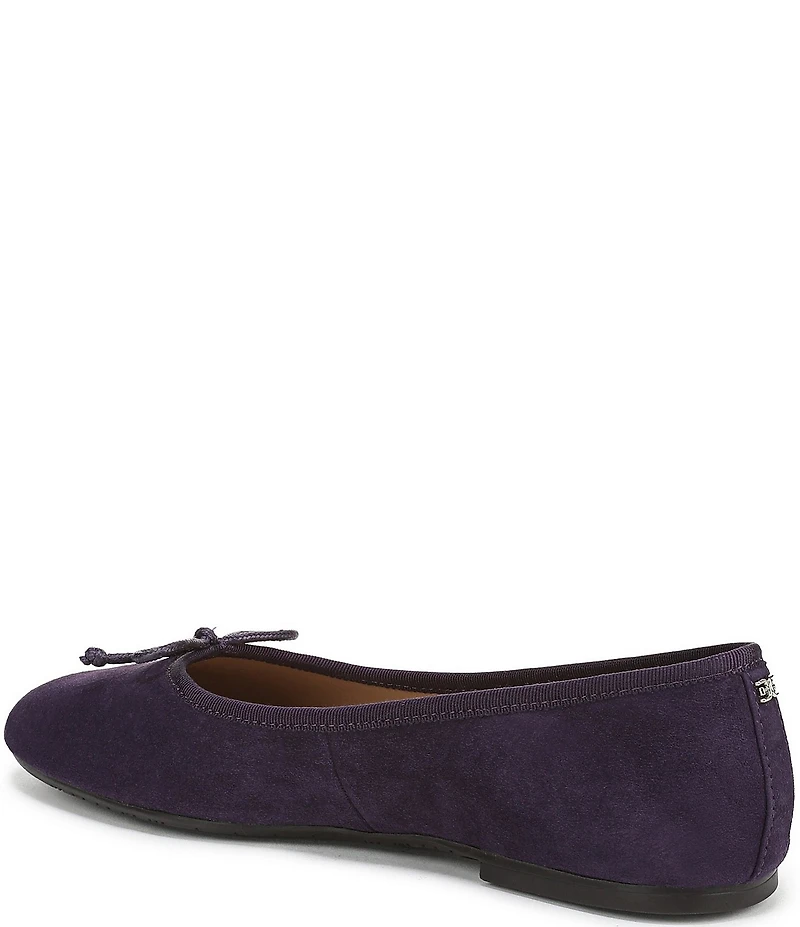 Sam Edelman Alie Suede Bow Detail Ballet Flats