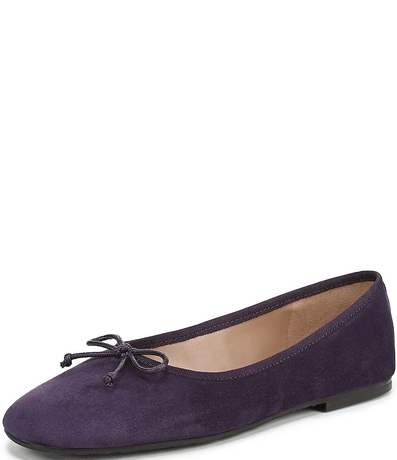Sam Edelman Alie Suede Bow Detail Ballet Flats