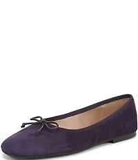 Sam Edelman Alie Suede Bow Detail Ballet Flats