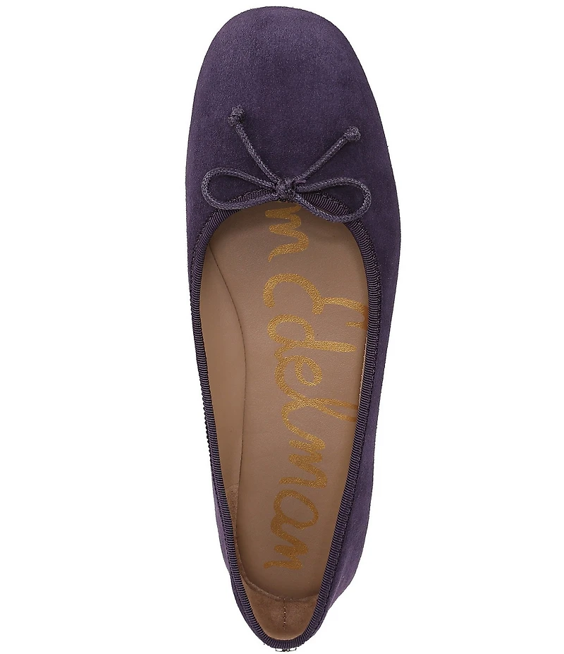 Sam Edelman Alie Suede Bow Detail Ballet Flats