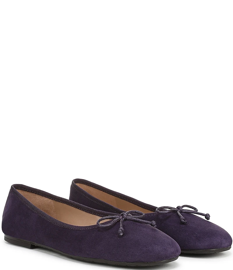 Sam Edelman Alie Suede Bow Detail Ballet Flats
