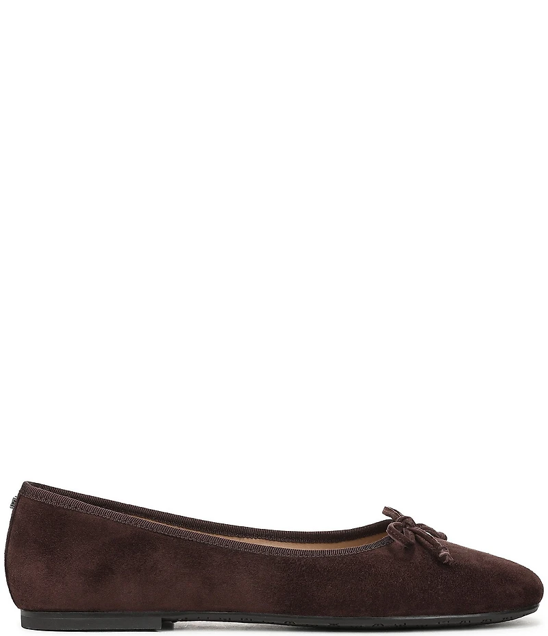 Sam Edelman Alie Suede Bow Detail Ballet Flats