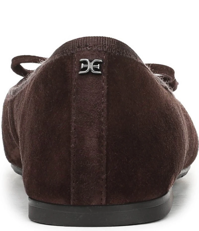 Sam Edelman Alie Suede Bow Detail Ballet Flats