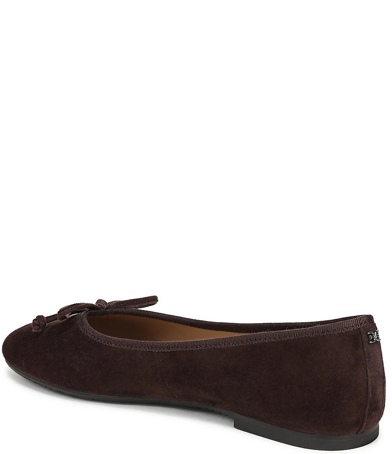 Sam Edelman Alie Suede Bow Detail Ballet Flats