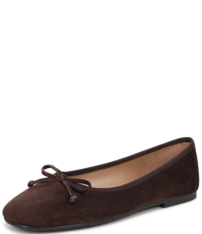 Sam Edelman Alie Suede Bow Detail Ballet Flats