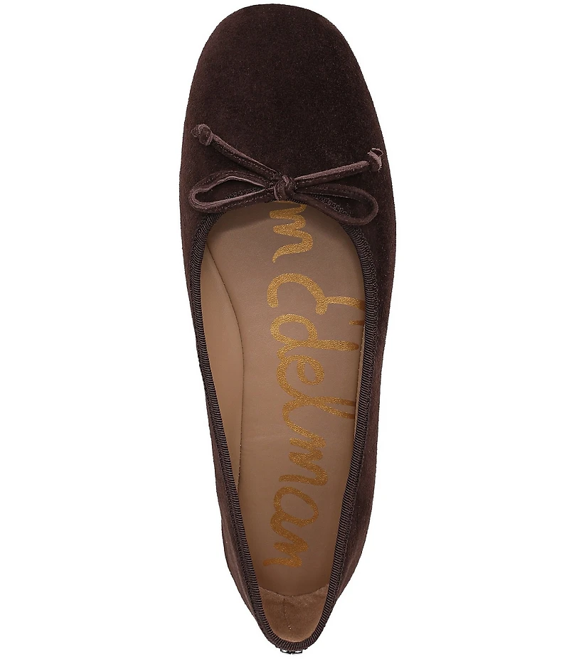 Sam Edelman Alie Suede Bow Detail Ballet Flats