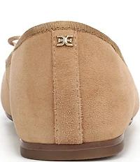 Sam Edelman Alie Suede Bow Detail Ballet Flats