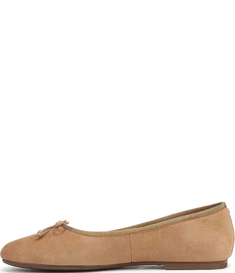 Sam Edelman Alie Suede Bow Detail Ballet Flats