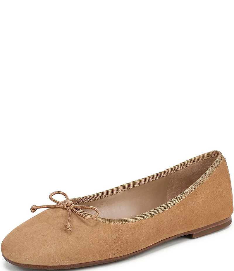 Sam Edelman Alie Suede Bow Detail Ballet Flats
