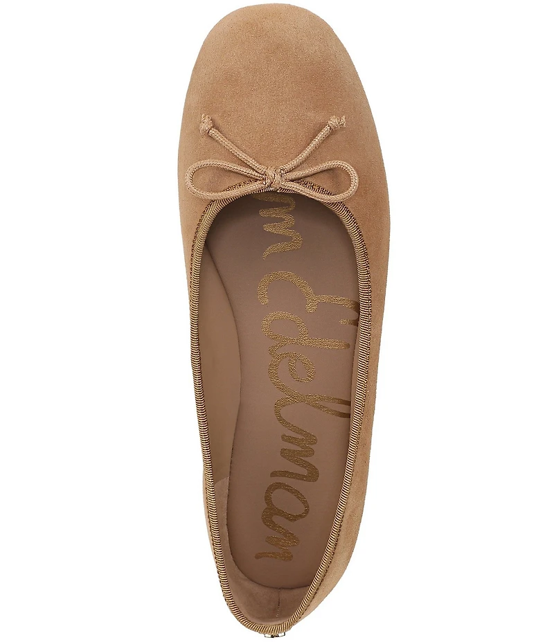 Sam Edelman Alie Suede Bow Detail Ballet Flats
