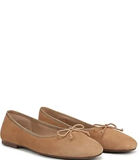 Sam Edelman Alie Suede Bow Detail Ballet Flats