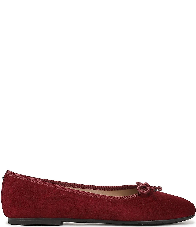 Sam Edelman Alie Suede Bow Detail Ballet Flats