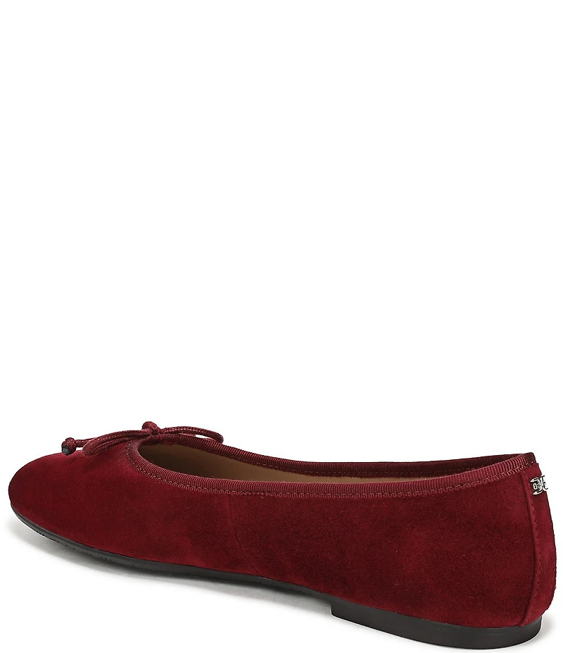 Sam Edelman Alie Suede Bow Detail Ballet Flats
