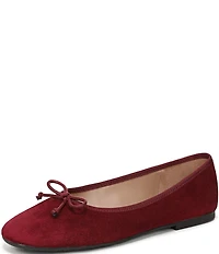 Sam Edelman Alie Suede Bow Detail Ballet Flats