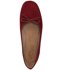 Sam Edelman Alie Suede Bow Detail Ballet Flats