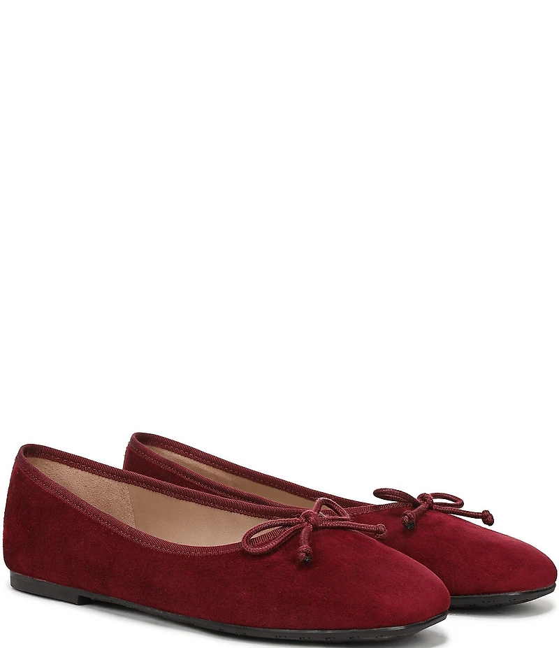 Sam Edelman Alie Suede Bow Detail Ballet Flats