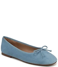 Sam Edelman Alie Suede Bow Detail Ballet Flats