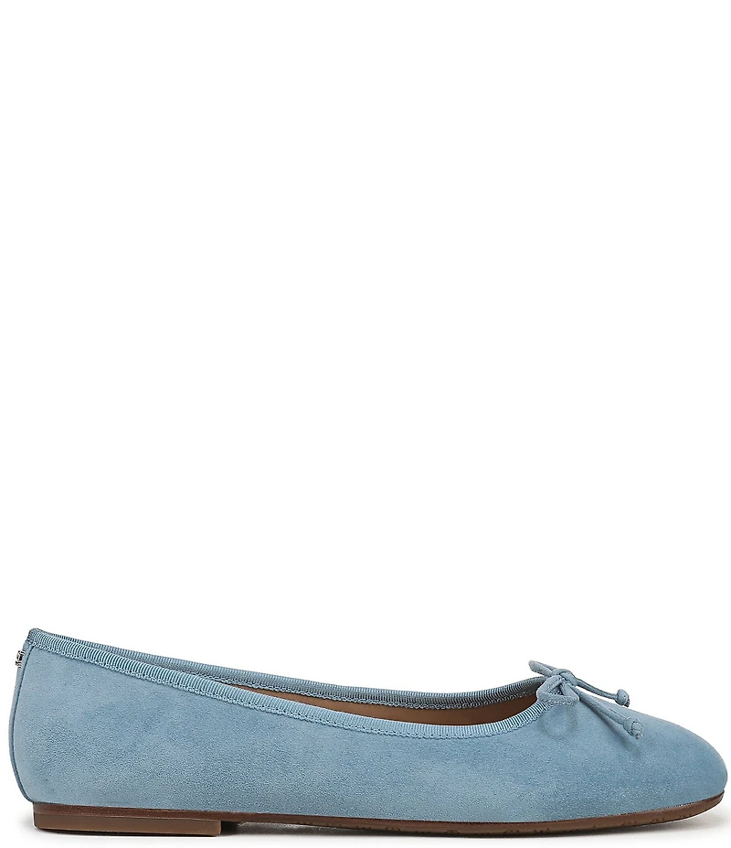 Sam Edelman Alie Suede Bow Detail Ballet Flats