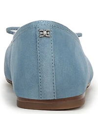 Sam Edelman Alie Suede Bow Detail Ballet Flats