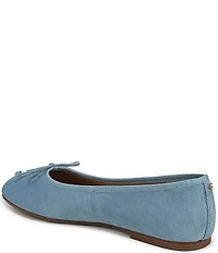 Sam Edelman Alie Suede Bow Detail Ballet Flats
