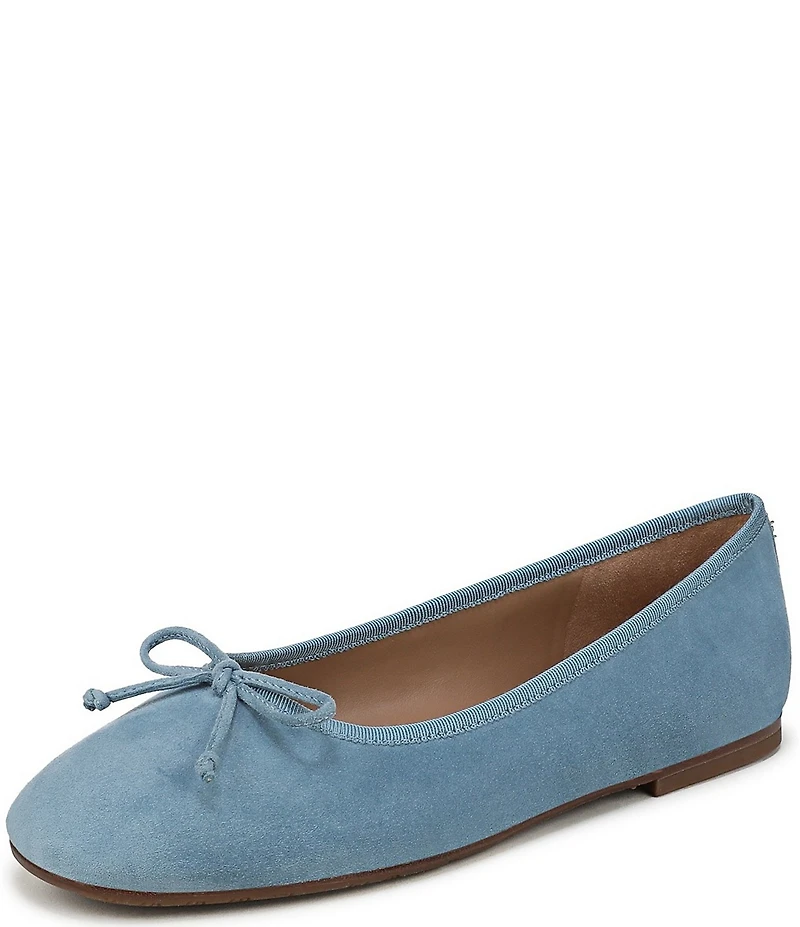 Sam Edelman Alie Suede Bow Detail Ballet Flats