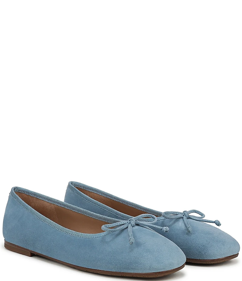 Sam Edelman Alie Suede Bow Detail Ballet Flats