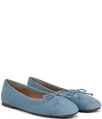 Sam Edelman Alie Suede Bow Detail Ballet Flats