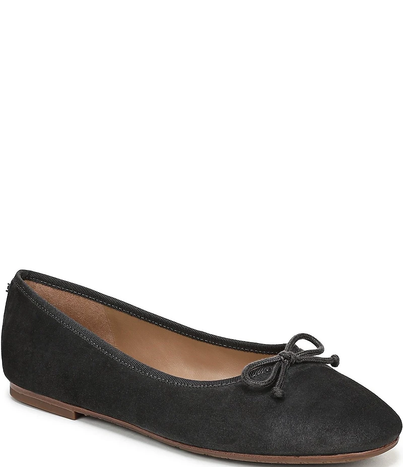Sam Edelman Alie Suede Bow Detail Ballet Flats