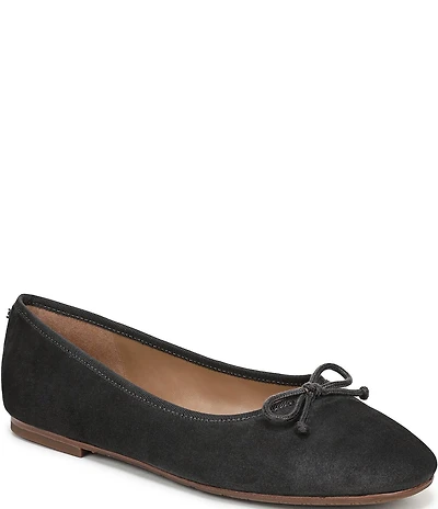 Sam Edelman Alie Suede Bow Detail Ballet Flats