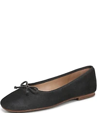 Sam Edelman Alie Suede Bow Detail Ballet Flats