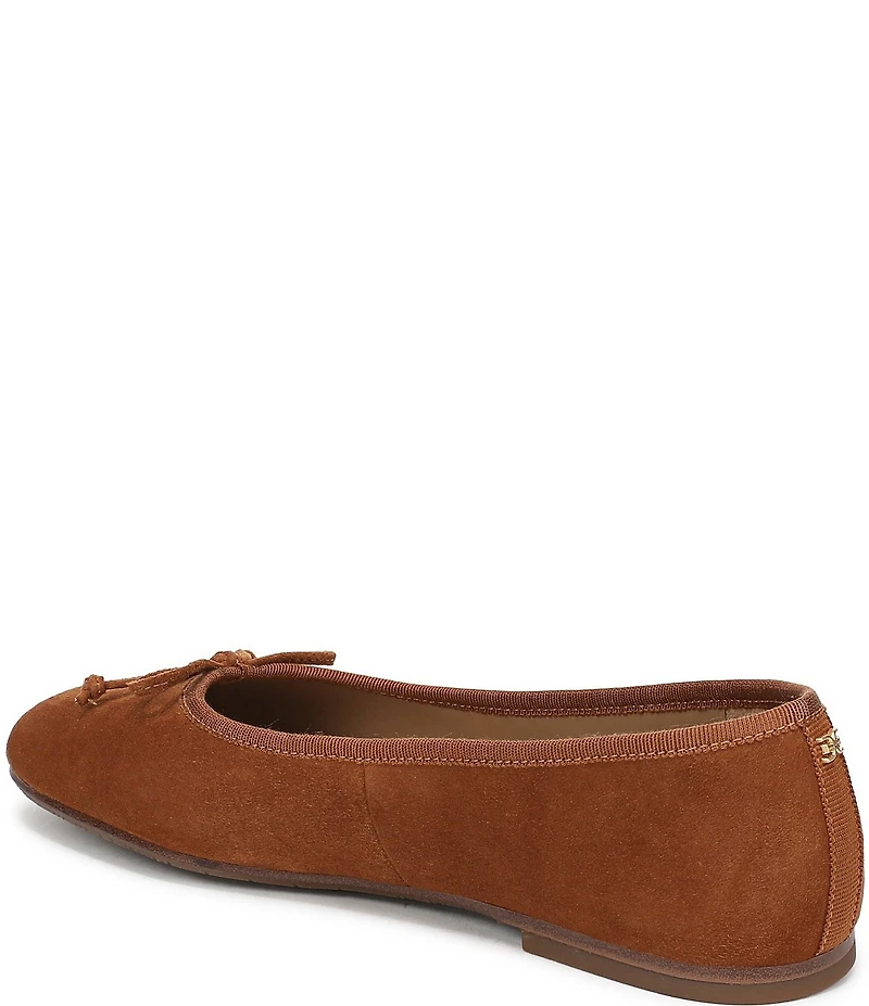 Sam Edelman Alie Suede Bow Detail Ballet Flats