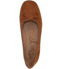 Sam Edelman Alie Suede Bow Detail Ballet Flats