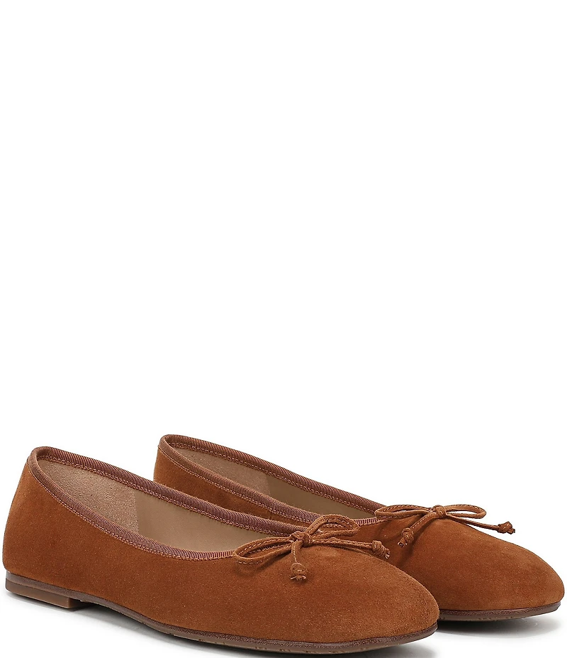 Sam Edelman Alie Suede Bow Detail Ballet Flats