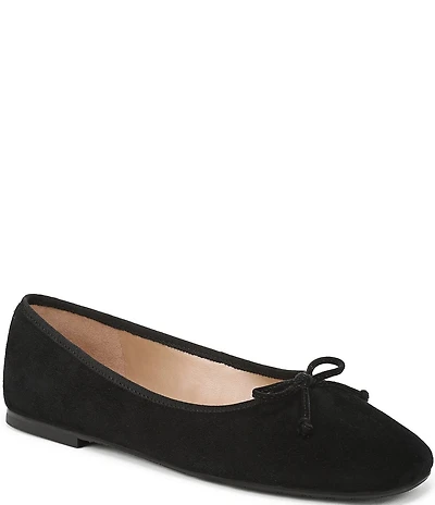 Sam Edelman Alie Suede Bow Detail Ballet Flats