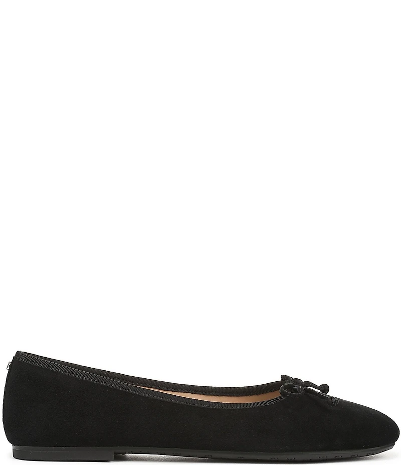 Sam Edelman Alie Suede Bow Detail Ballet Flats