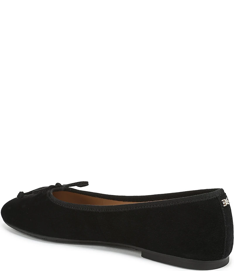 Sam Edelman Alie Suede Bow Detail Ballet Flats