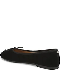 Sam Edelman Alie Suede Bow Detail Ballet Flats