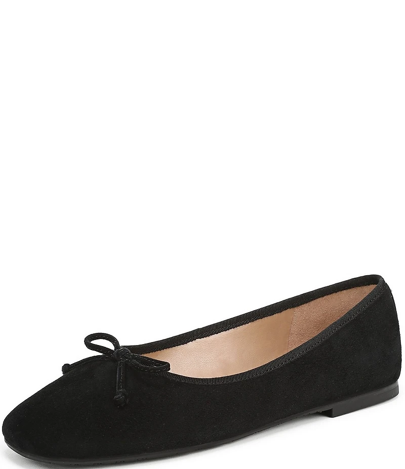Sam Edelman Alie Suede Bow Detail Ballet Flats
