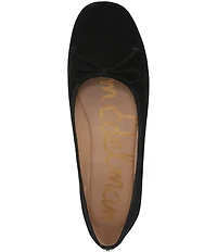 Sam Edelman Alie Suede Bow Detail Ballet Flats