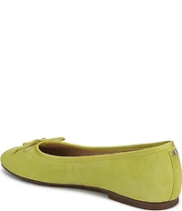 Sam Edelman Alie Suede Bow Detail Ballet Flats