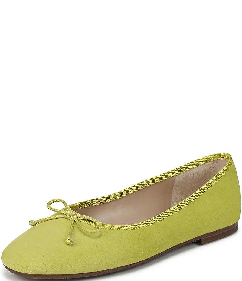 Sam Edelman Alie Suede Bow Detail Ballet Flats