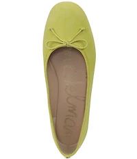 Sam Edelman Alie Suede Bow Detail Ballet Flats