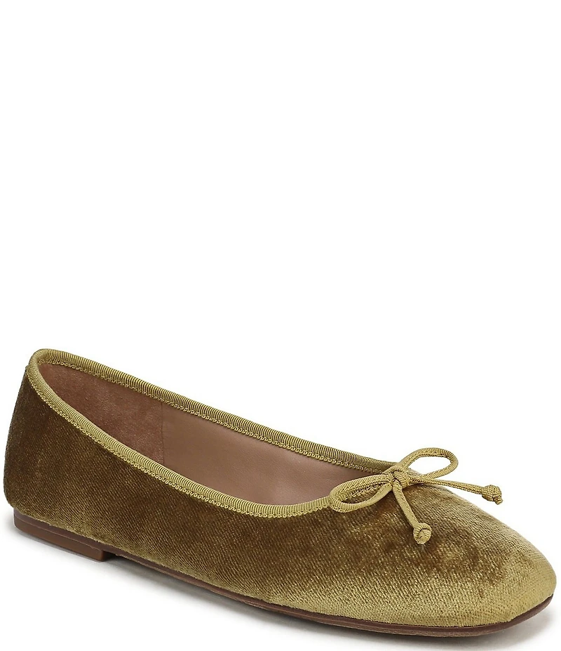 Sam Edelman Alie Velvet Bow Detail Ballet Flats