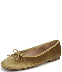 Sam Edelman Alie Velvet Bow Detail Ballet Flats